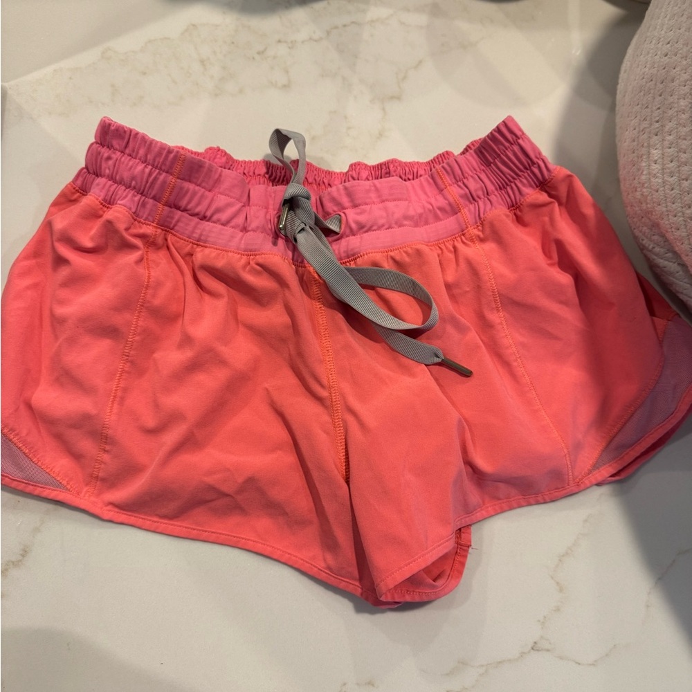 lululemon athletica Coral Pink Athletic Shorts